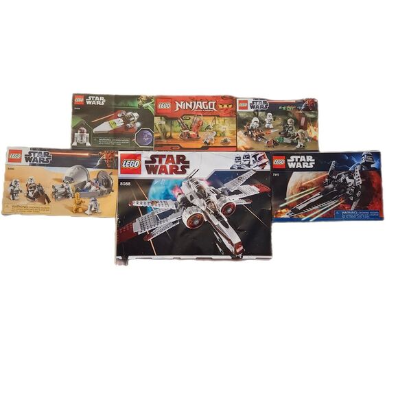 Lot of 5 Lego Star Wars And 1 Ninjago Instruction Manuals Only 2010 Thru 2013 - Picture 1 of 14